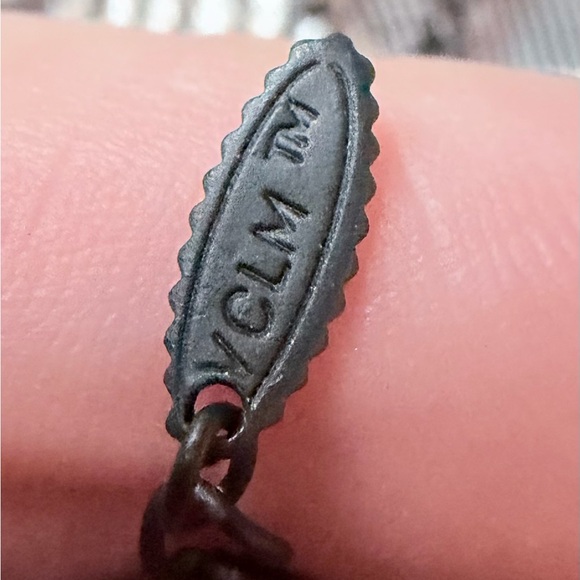 Elegant Black and Blue Cross Pendant Necklace - Picture 6 of 9